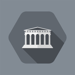 Fototapeta premium Vector illustration of single isolated temple icon