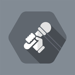 Vector illustration of single isolated karaoke icon