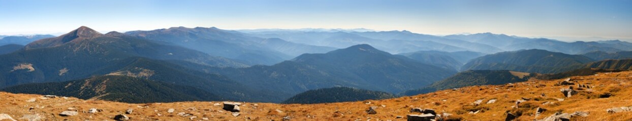 Mount Hoverla or Goverla Ukraine Carpathian mountains