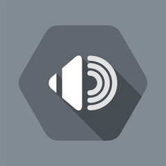 Vector illustration of single isolated audio icon