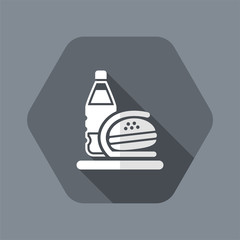 Vector illustration of single isolated fast food icon