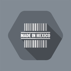 Vector illustration of single isolated made in Mexico icon