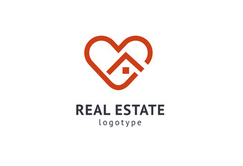 Abstract real estate agent logo icon vector design. Rent, sale of real estate vector logo, House cleaning, home security, real estate auction. Vector building logo concept.