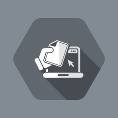 Laptop document icon