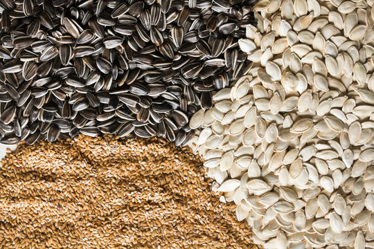 Sesame, sunflower and pumpkin seeds