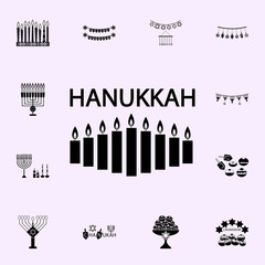 hanukkah candles icon. Hanukkah icons universal set for web and mobile