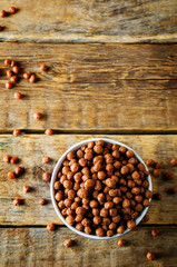 Breakfast crunchy chocolate balls