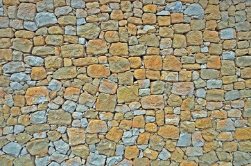 Yellow bricks wall. Malta