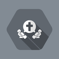 Obraz premium Church phone line