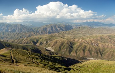 Tian Shan mountains in Kyrgyzstan
