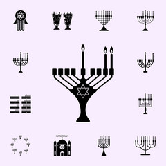 second night of Chanukah icon. Hanukkah icons universal set for web and mobile