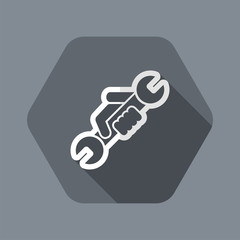 Wrench symbol icon