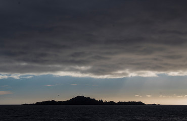 atardecer en el mar