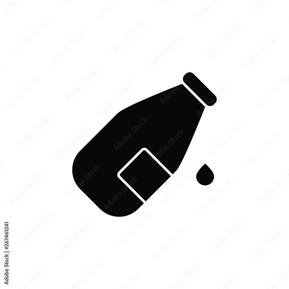 Poster drink drop icon. element of kitchen for mobile concept and web apps illustration. thin flat icon for