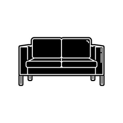 sofa  icon. Element of household for mobile concept and web apps icon. Glyph, flat icon for website design and development, app development