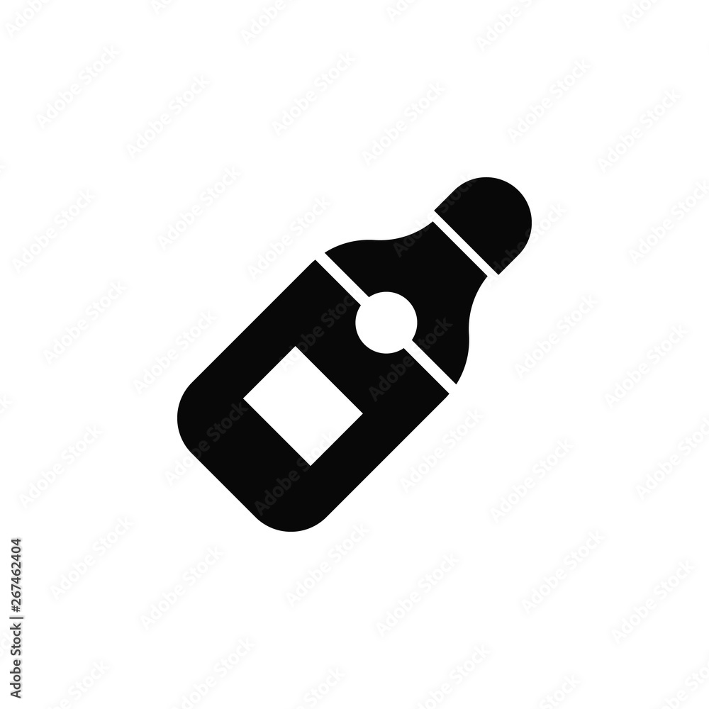 Poster champagne icon. element of kitchen for mobile concept and web apps illustration. thin flat icon for 