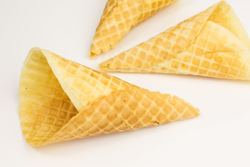 freshly baked ice cream cone