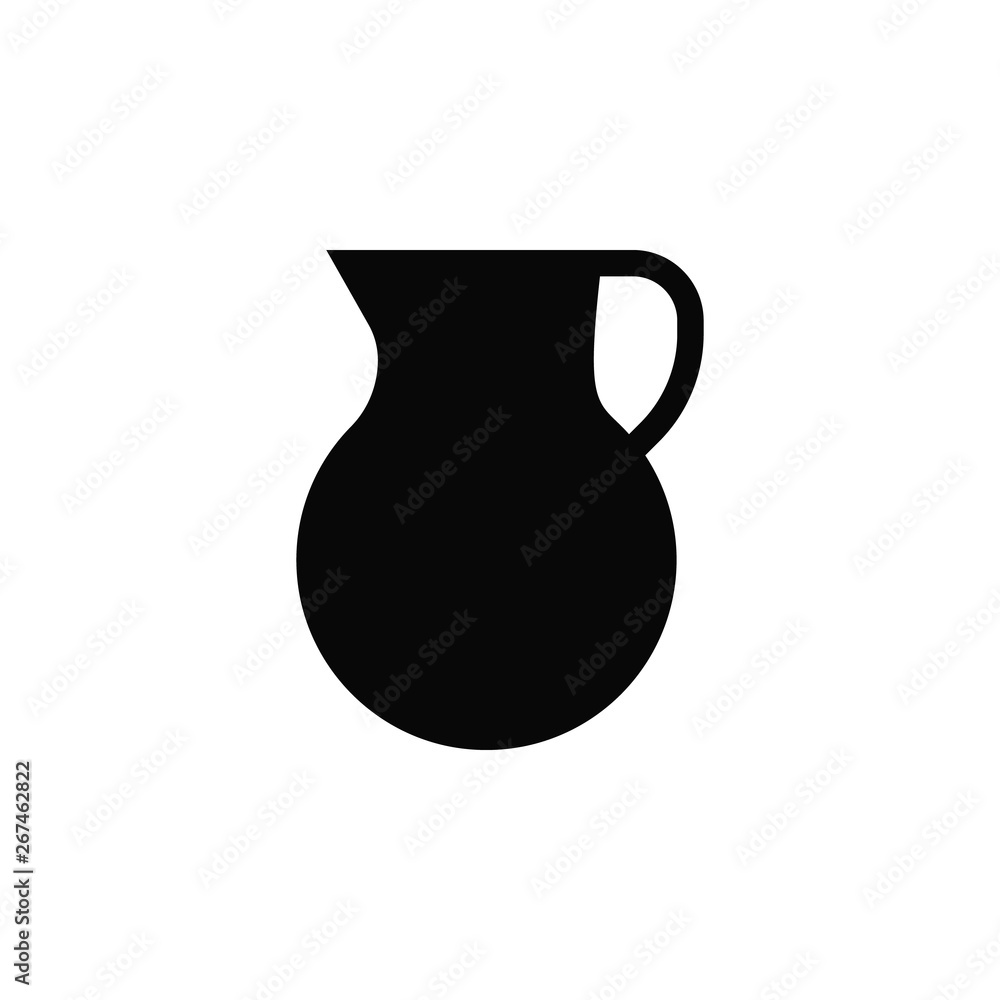 Poster jug icon. element of kitchen for mobile concept and web apps illustration. thin flat icon for websit