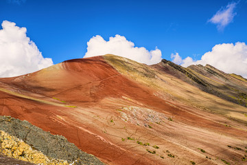 Vinicunca, Cusco Region, Peru. Rainbow mountains.