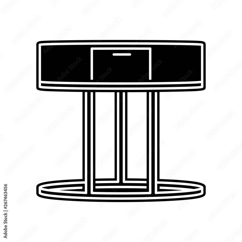 Poster cafe table icon. element of household for mobile concept and web apps icon. glyph, flat icon for web