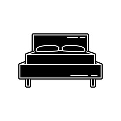 bed  icon. Element of household for mobile concept and web apps icon. Glyph, flat icon for website design and development, app development