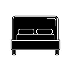 bed  icon. Element of household for mobile concept and web apps icon. Glyph, flat icon for website design and development, app development