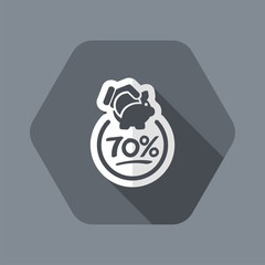 Discount label icon