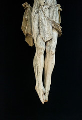 Old traditional wooden crucifix.