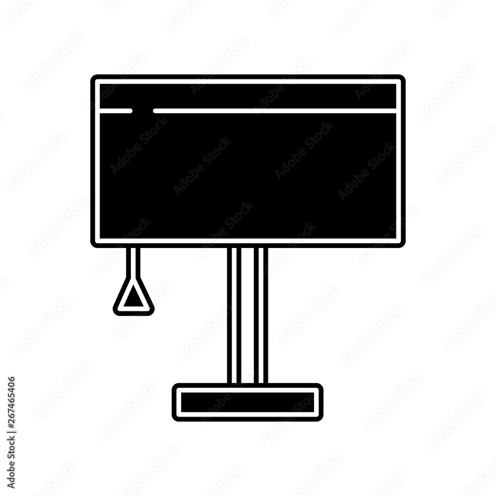 Poster table lamp icon. element of household for mobile concept and web apps icon. glyph, flat icon for web