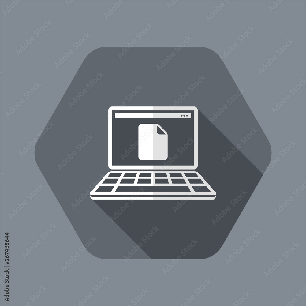 Poster new file empty - flat minimal icon