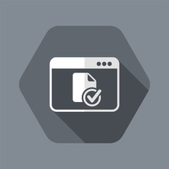 Check document - Vector flat minimal icon