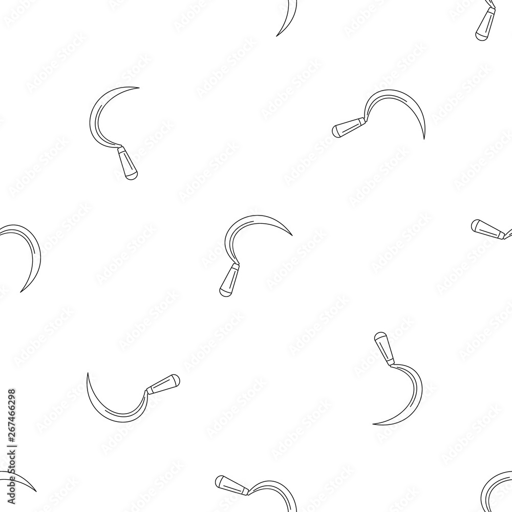 Poster farm sickle pattern seamless vector repeat geometric for any web design