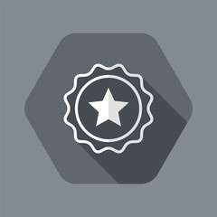 Rating sign - Vector flat minimal icon