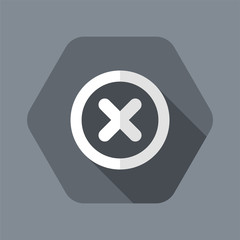 Obraz premium Error - Vector flat minimal icon