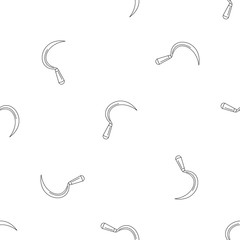 Farm sickle pattern seamless vector repeat geometric for any web design