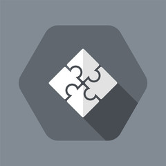 Fototapeta na wymiar Team united strategy - Vector flat minimal icon