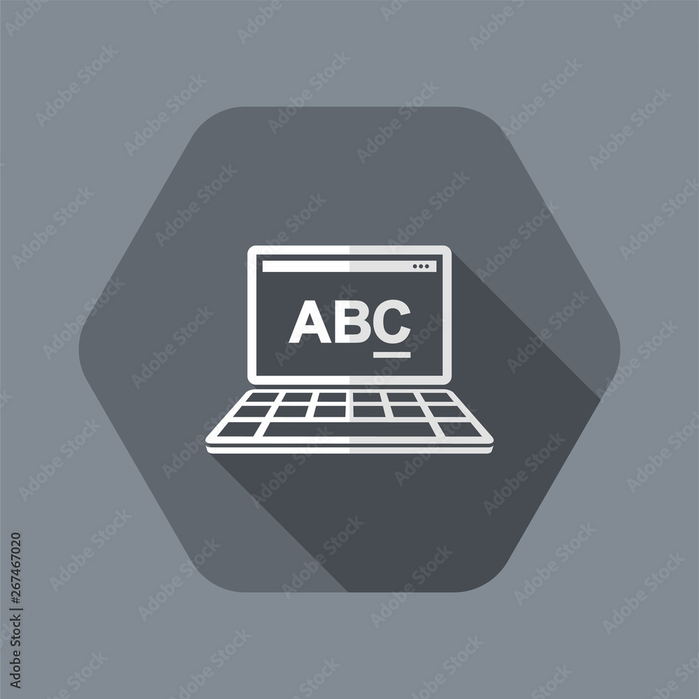 Poster text editor software icon