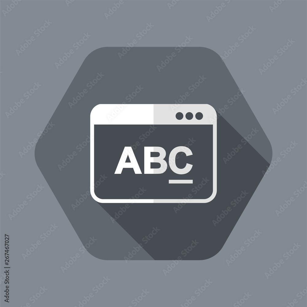 Poster text editor software icon