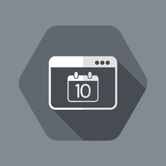 Minimal calendar application icon