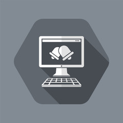 Obraz premium Bell alert computer application