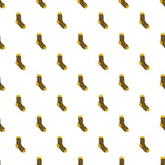 Cotton sock pattern seamless vector repeat for any web design