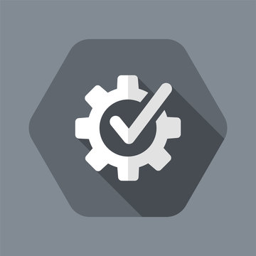 Checking assistance flat icon