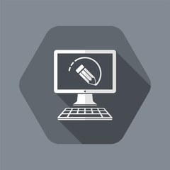 Designer software - Vector flat icon