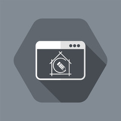 Architecture project flat icon