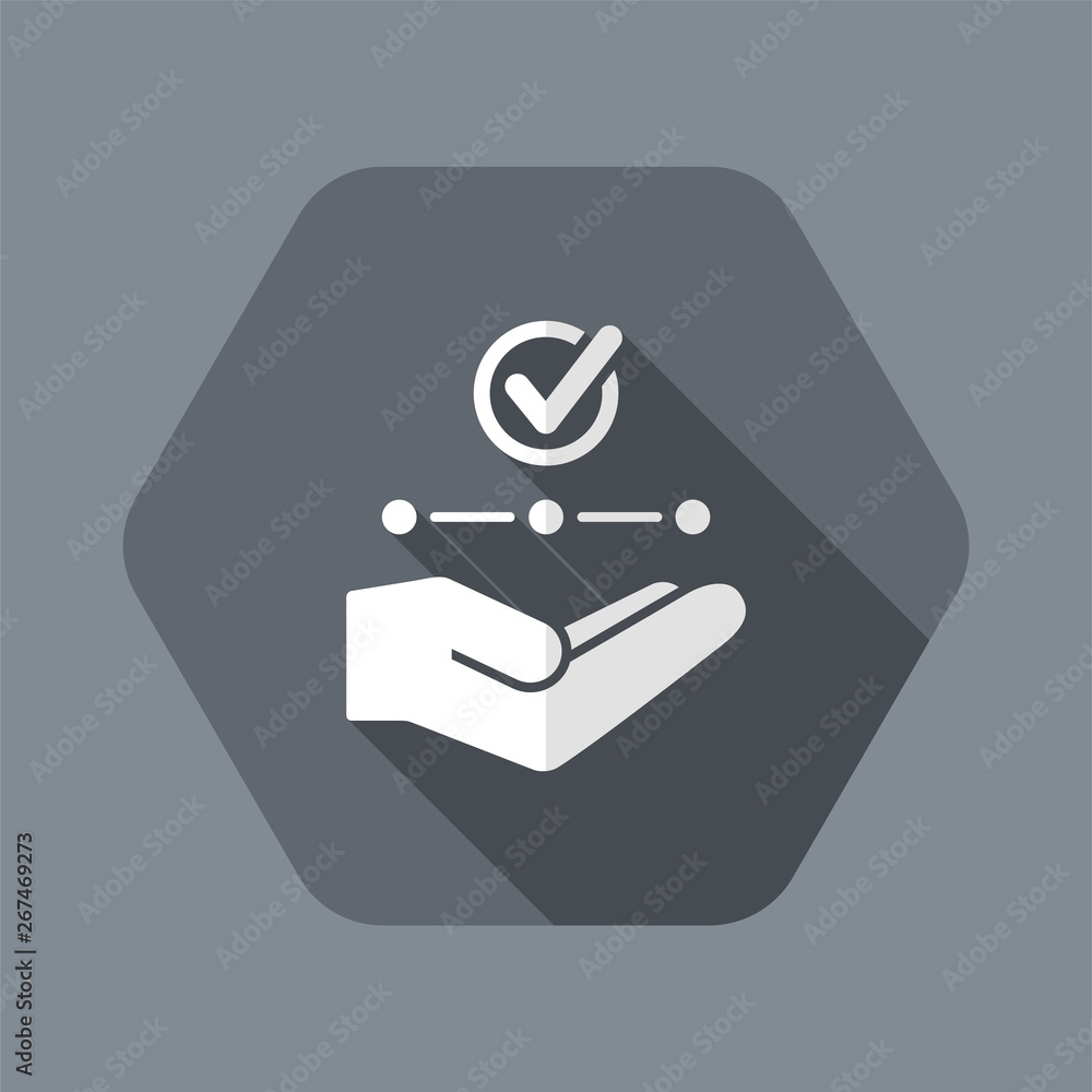 Poster network check - minimal vector icon