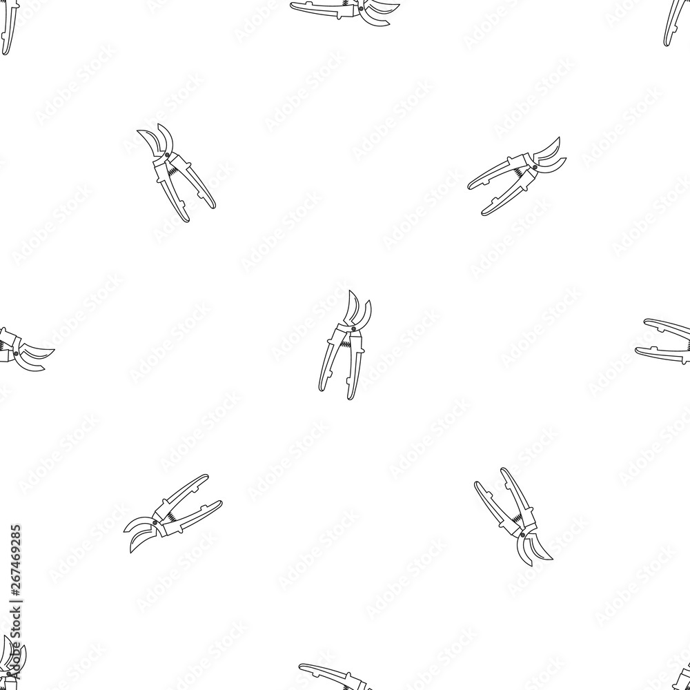 Poster farm secateurs pattern seamless vector repeat geometric for any web design