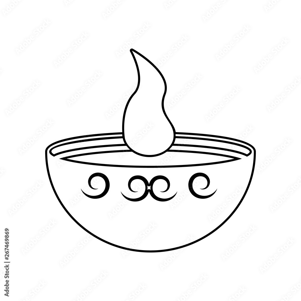 Poster candle icon. element of india for mobile concept and web apps icon. outline, thin line icon for webs