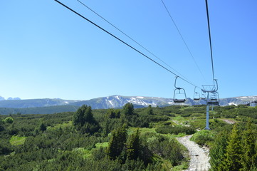 Ski-lift in Rila 