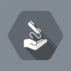 Obraz premium Phone assistance - Minimal modern icon