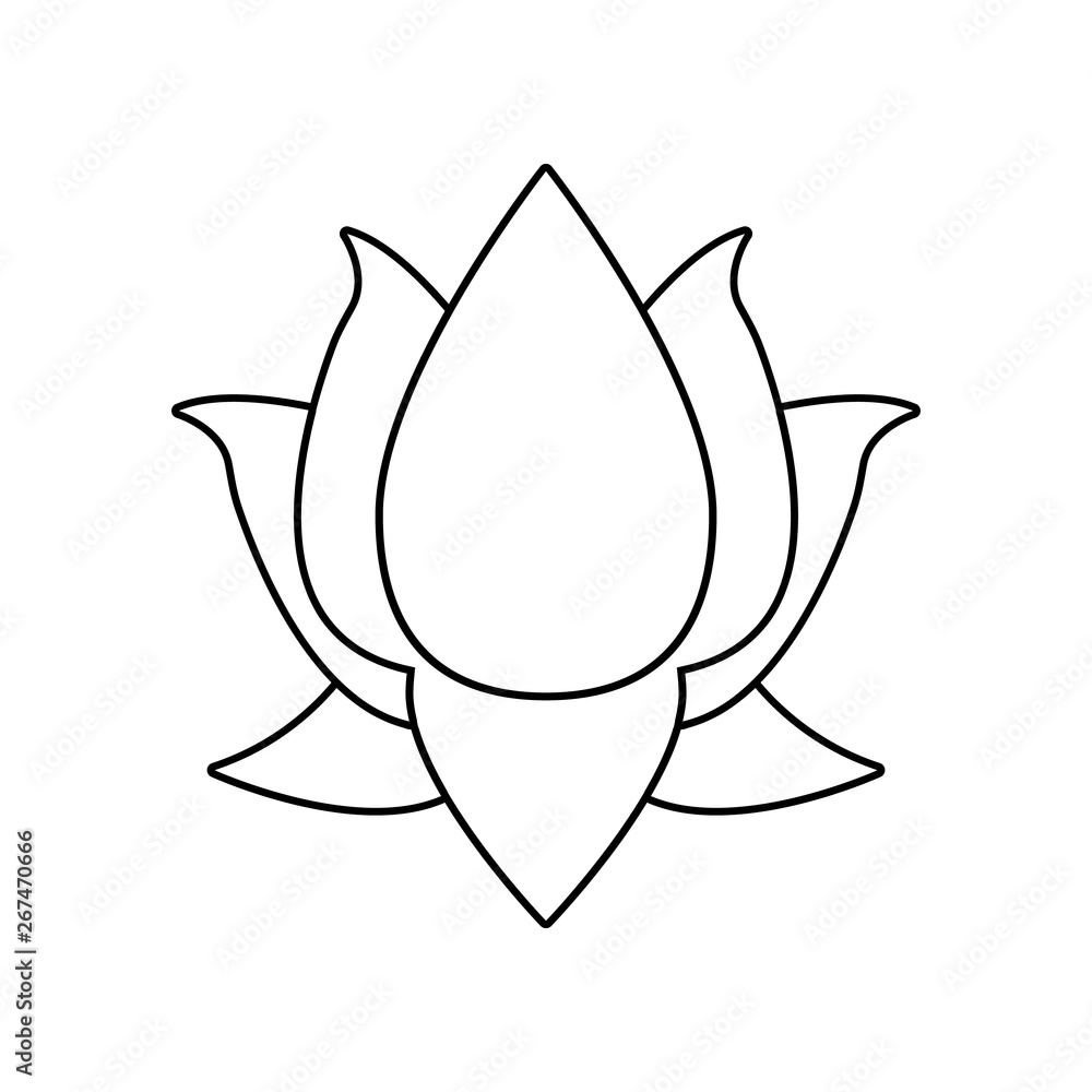 Poster lotus icon. element of india for mobile concept and web apps icon. outline, thin line icon for websi
